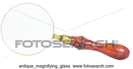 Stock Photograph - Antique magnifying glass. Fotosearch