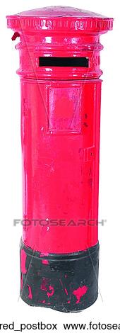 Antique red postbox View Large Photo Image Stock Photo - Antique red postbox. Fotosearch