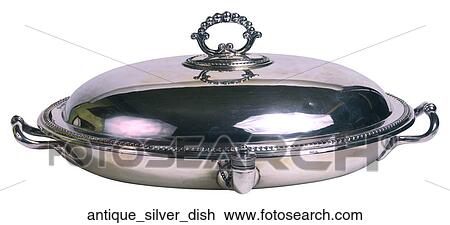 Antique silver dish View Large Photo Image Stock Image - Antique silver dish. Fotosearch