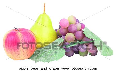 Apple pear and grape View Large Photo Image Stock Image - Apple pear and grape. Fotosearch