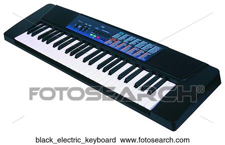 Black electric keyboard View Large Photo Image Stock Image - Black electric keyboard. Fotosearch
