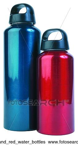 Blue and red water bottles View Large Photo Image Stock Photograph - Blue and red water bottles. Fotosearch