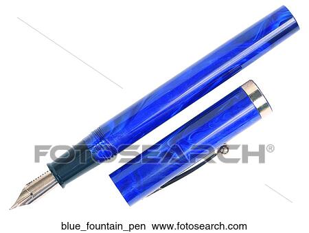 Blue fountain pen View Large Photo Image Picture - Blue fountain pen. Fotosearch