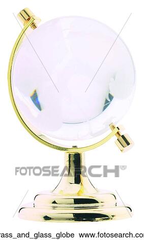 Brass and glass globe View Large Photo Image Stock Image - Brass and glass globe. Fotosearch