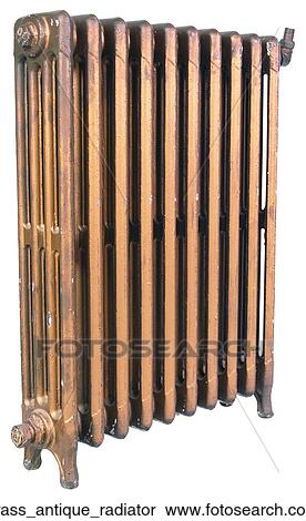 Stock Photography - Brass antique radiator. Fotosearch