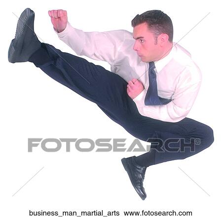 Business man martial arts View Large Photo Image Stock Photograph - Business man martial arts. Fotosearch