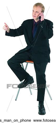 Business man on phone View Large Photo Image Stock Image - Business man on phone. Fotosearch