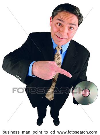 Business man point to CD View Large Photo Image Stock Image - Business man point to CD. Fotosearch
