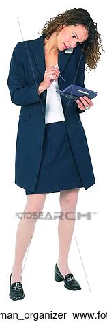 Stock Photography - Business woman organizer. Fotosearch