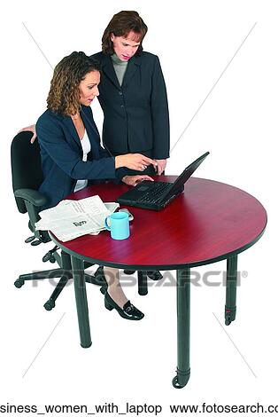 Business women with laptop View Large Photo Image Stock Photography - Business women with laptop. Fotosearch