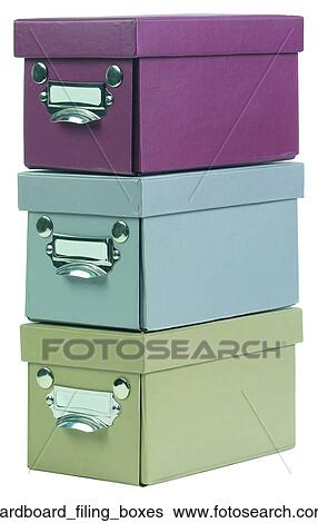 Cardboard filing boxes View Large Photo Image Stock Photograph - Cardboard filing boxes. Fotosearch