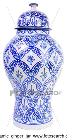 Stock Photography - Ceramic ginger jar. Fotosearch
