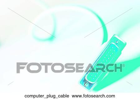 Computer plug cable View Large Photo Image Stock Image - Computer plug cable. Fotosearch