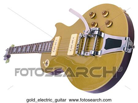 Gold electric guitar View Large Photo Image Stock Photography - Gold electric guitar. Fotosearch