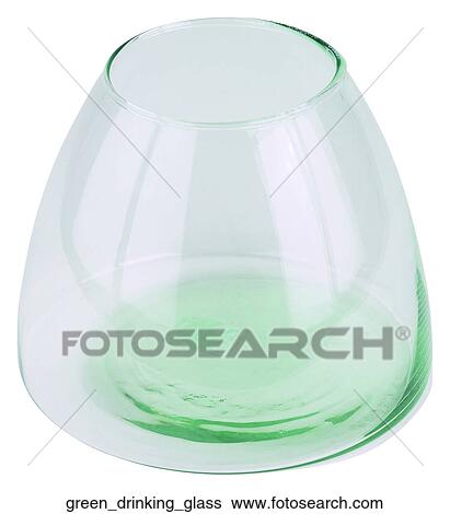 Stock Photograph - Green drinking glass. Fotosearch