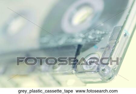 Grey plastic cassette tape View Large Photo Image Stock Image - Grey plastic cassette tape. Fotosearch