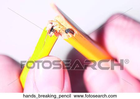 Hands breaking pencil View Large Photo Image Stock Image - Hands breaking pencil. Fotosearch