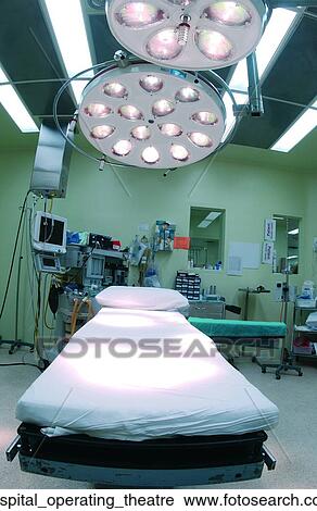 Stock Image - Hospital operating theatre. Fotosearch