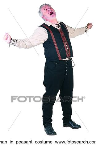 Stock Image - Man in peasant costume. Fotosearch