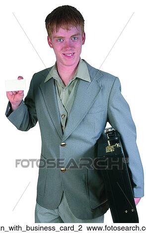 Man with business card 2 View Large Photo Image Stock Image - Man with business card 2. Fotosearch