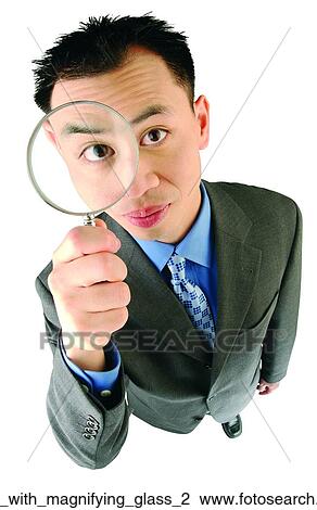Man with magnifying glass 2 View Large Photo Image Stock Image - Man with magnifying glass 2. Fotosearch