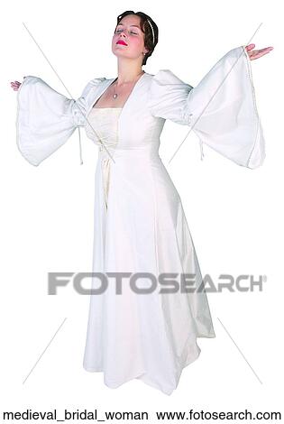 Picture - Medieval bridal woman. Fotosearch