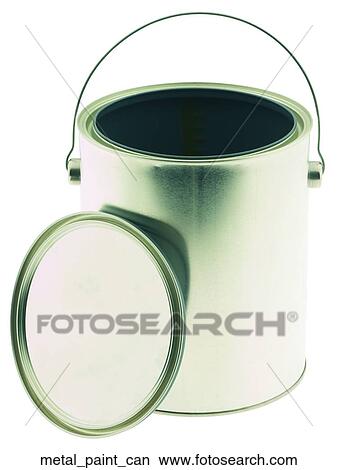 Picture - Metal paint can. Fotosearch