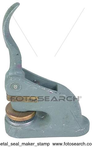 Metal seal maker stamp View Large Photo Image Stock Photography - Metal seal maker stamp. Fotosearch