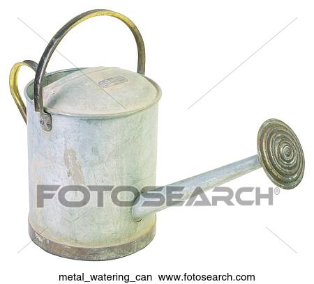 Picture - Metal watering can. Fotosearch