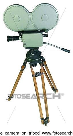 Movie camera on tripod View Large Photo Image Stock Image - Movie camera on tripod. Fotosearch