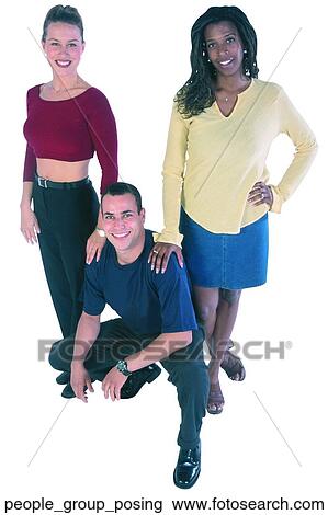 People group posing View Large Photo Image Stock Image - People group posing. Fotosearch