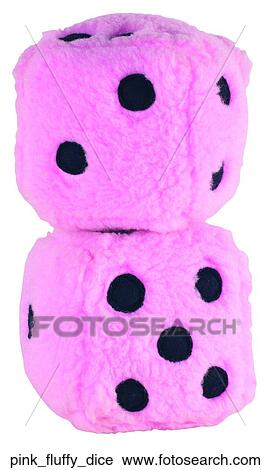 Pink fluffy dice View Large Photo Image Stock Image - Pink fluffy dice. Fotosearch