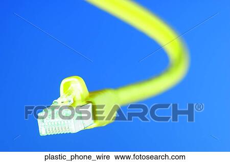 Plastic phone wire View Large Photo Image Stock Image - Plastic phone wire. Fotosearch