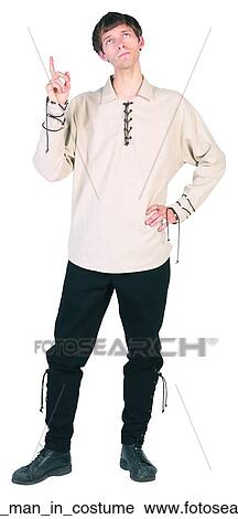 Pointing man in costume View Large Photo Image Stock Image - Pointing man in costume. Fotosearch