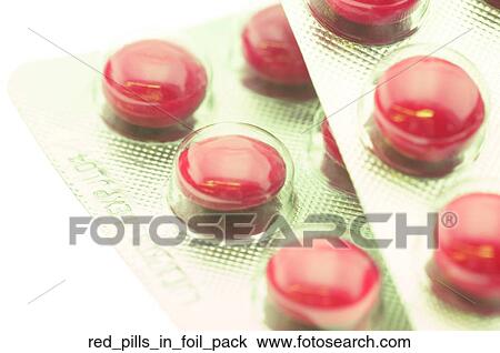 Red pills in foil pack View Large Photo Image Stock Image - Red pills in foil pack. Fotosearch