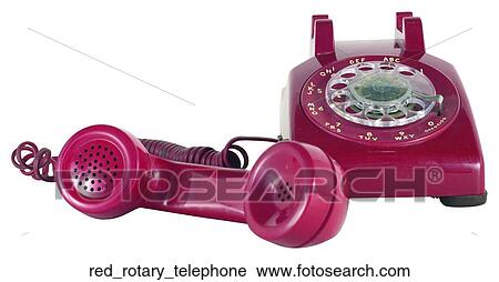 Red rotary telephone View Large Photo Image Stock Image - Red rotary telephone. Fotosearch