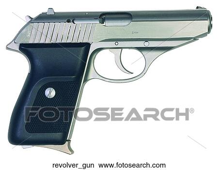 Picture - Revolver gun. Fotosearch