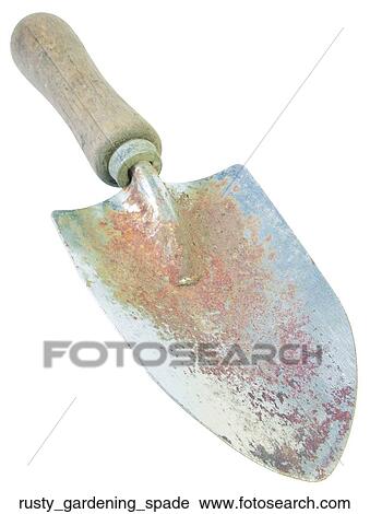 Rusty gardening spade View Large Photo Image Stock Image - Rusty gardening spade. Fotosearch