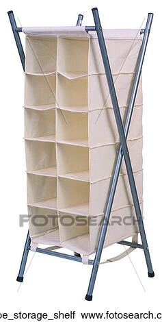 Stock Image - Shoe storage shelf. Fotosearch