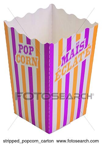 Stripped popcorn carton View Large Photo Image Picture - Stripped popcorn carton. Fotosearch