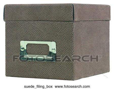 Suede filing box View Large Photo Image Stock Photo - Suede filing box. Fotosearch