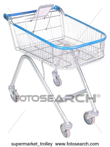 Stock Photo - Supermarket trolley. Fotosearch