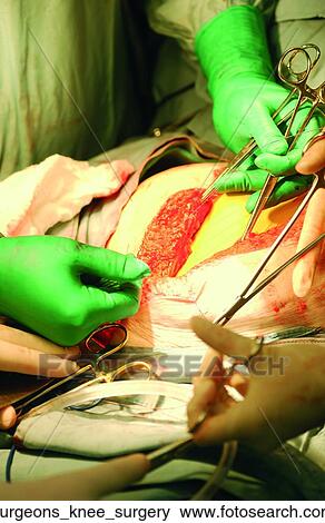Surgeons knee surgery View Large Photo Image Stock Photo - Surgeons knee surgery. Fotosearch