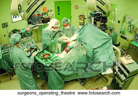 Surgeons operating theatre View Large Photo Image Stock Image - Surgeons operating theatre. Fotosearch
