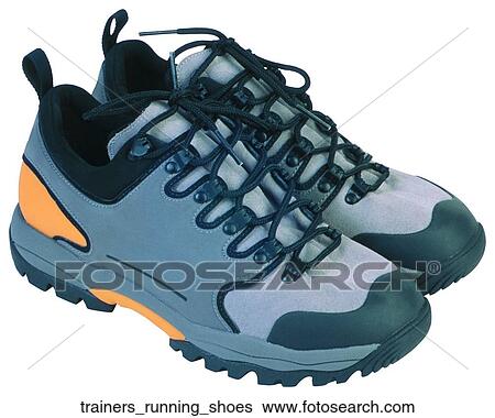 Trainers running shoes View Large Photo Image Stock Photograph - Trainers running shoes. Fotosearch