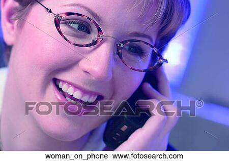 Woman on phone View Large Photo Image Stock Image - Woman on phone. Fotosearch