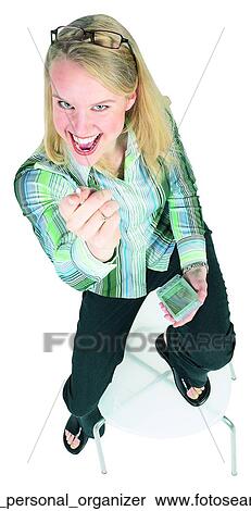 Stock Photography - Woman personal organizer. Fotosearch