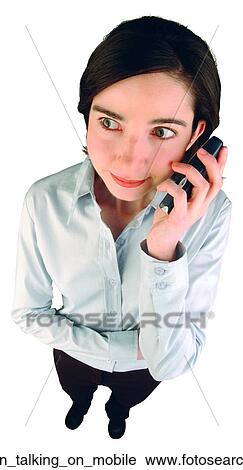 Woman talking on mobile View Large Photo Image Stock Image - Woman talking on mobile. Fotosearch