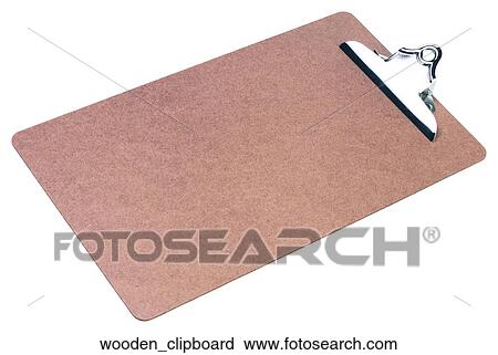 Stock Image - Wooden clipboard. Fotosearch