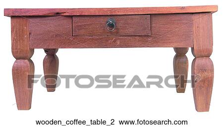Stock Image - Wooden coffee table 2. Fotosearch